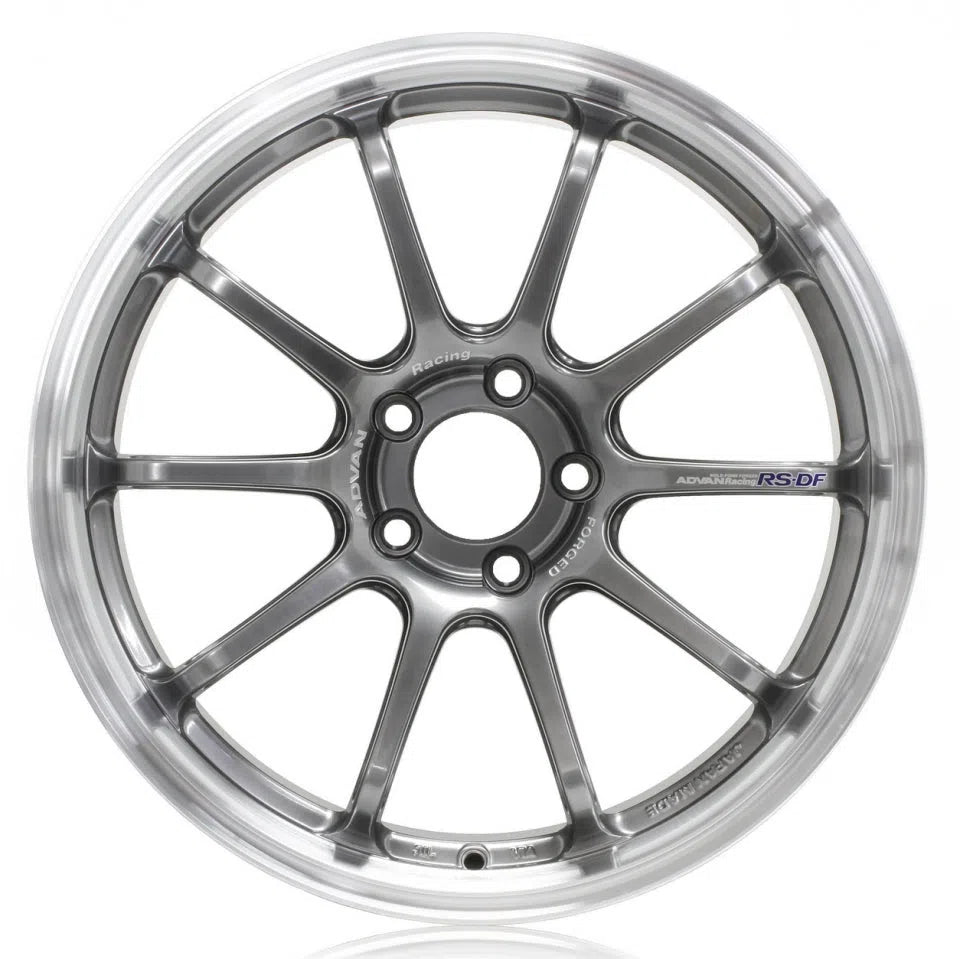 Advan Racing RS-DF Progressive Wheel - 18x8.5 / 5x114.3 / +50mm Offset -  Machining u0026 Racing Hyper Black
