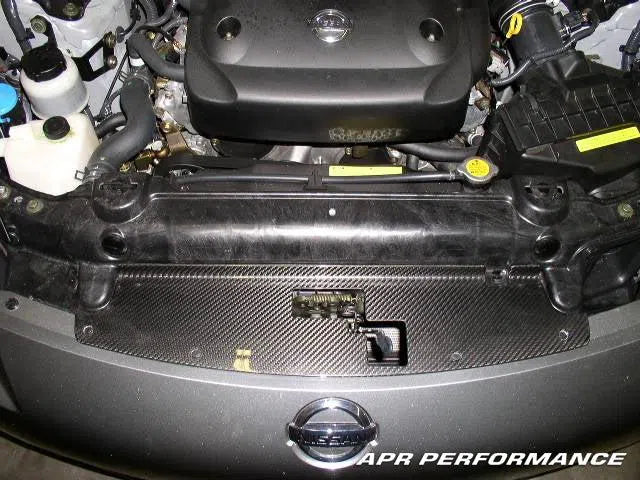 日産のAPRカーボンファイバーラジエーター冷却プレート03-08 350Z CF-350231APR Carbon Fiber Radiator Cooling Plate for Nissan 03-08 3