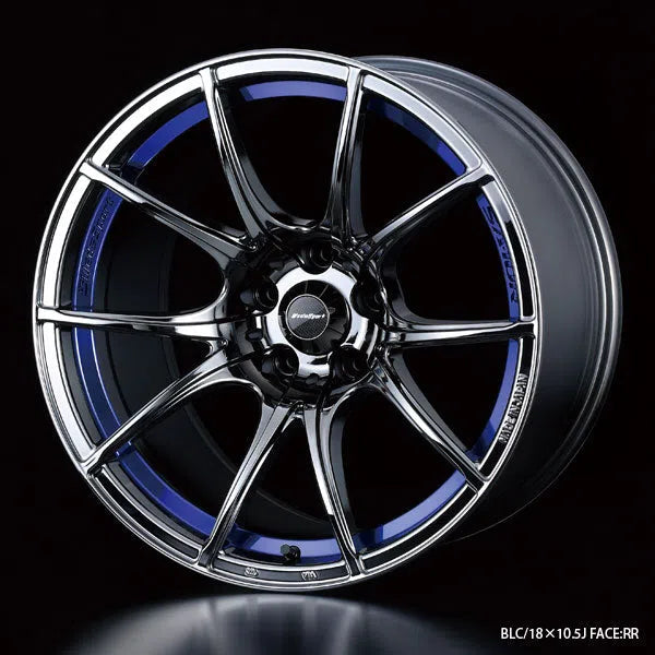 WedsSport SA-10R Wheel - 18x8.5 / 5x114.3 / +35mm Offset - Blue Light Chrome