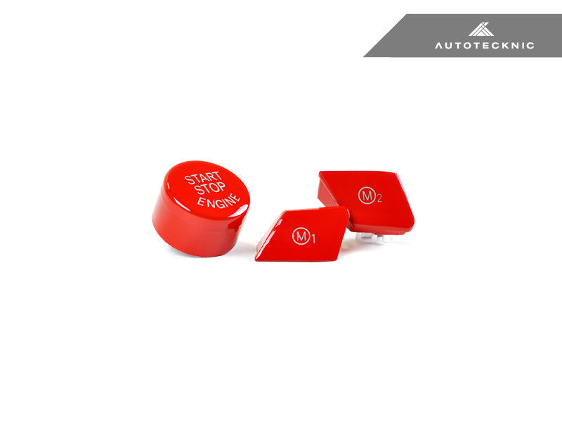 AutoTecknic Bright Red M1/ M2 Button Set - F80 M3 | F82/ F83 M4-DSG Performance-USA