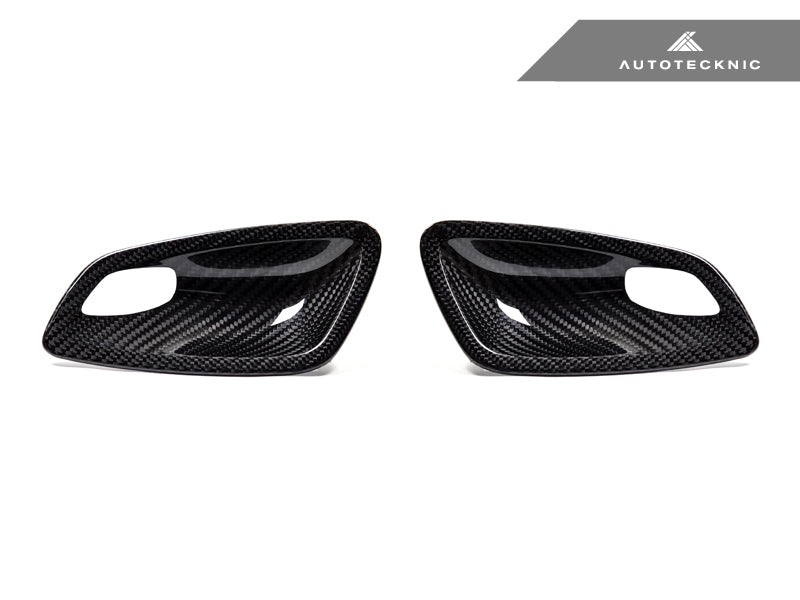 AutoTecknic Dry Carbon Interior Door Handle Trims - E82 1M-DSG Performance-USA