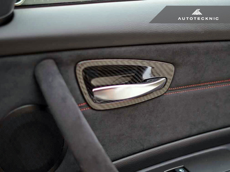 AutoTecknic Dry Carbon Interior Door Handle Trims - E82 1M-DSG Performance-USA