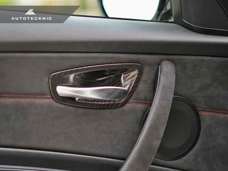 AutoTecknic Dry Carbon Interior Door Handle Trims - E82 1M-DSG Performance-USA