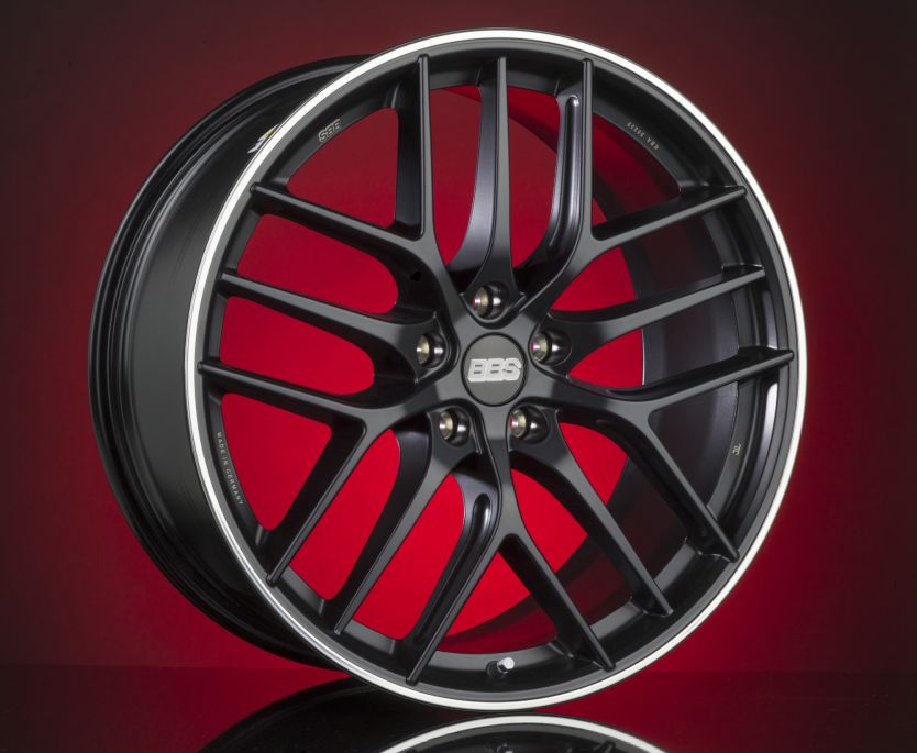 BBS CH-R 20x10.5 5x112 ET25 Satin Black Polished Rim Protector