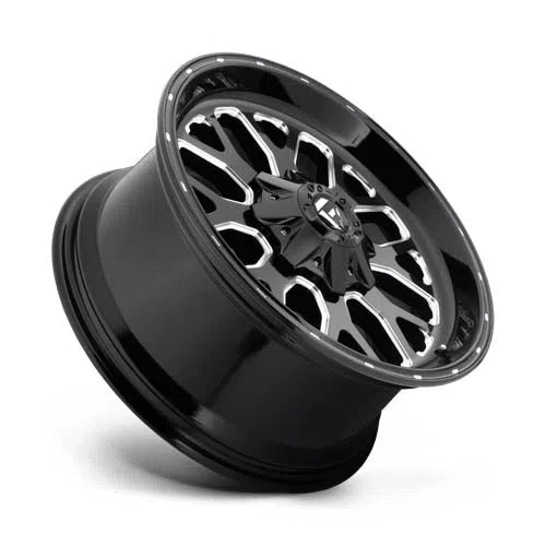 D588 Titan Wheel - 20x10 / 5x139.7 / 5x150 / -18mm Offset - Gloss Black Milled-DSG Performance-USA