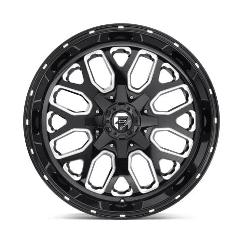 D588 Titan Wheel - 20x10 / 5x139.7 / 5x150 / -18mm Offset - Gloss Black Milled-DSG Performance-USA