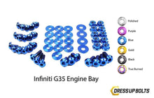 Load image into Gallery viewer, Infiniti G35 Coupe and Sedan (2003-2007) Titanium Dress Up Bolts Engine Bay Kit-DSG Performance-USA