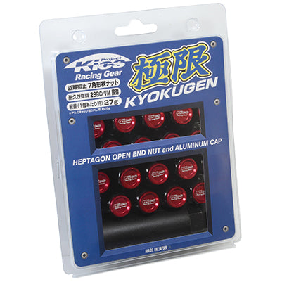 Project Kics Kyokugen Lug Nuts with Aluminum Cap (20 pcs) - 12x1 