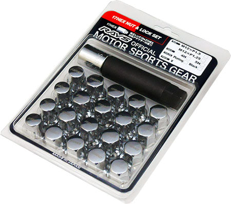 Rays 17 Hex Lug Nut and Lock Set - 12x1.25-DSG Performance-USA