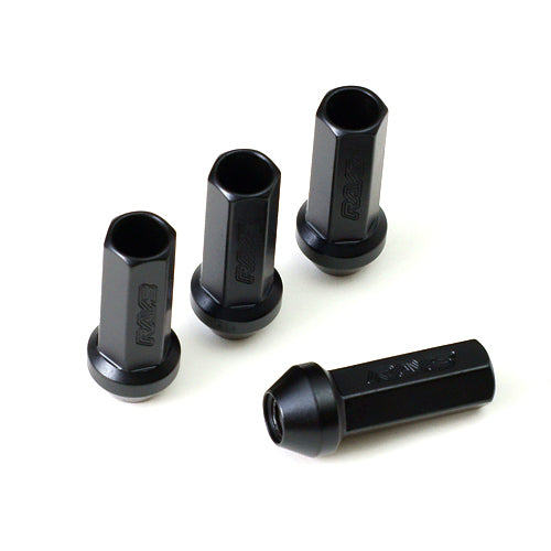 Rays 17Hex Racing Lug Nut L58 Super Long Type (Open End Pack of 4) 12x1.25 - Black-DSG Performance-USA