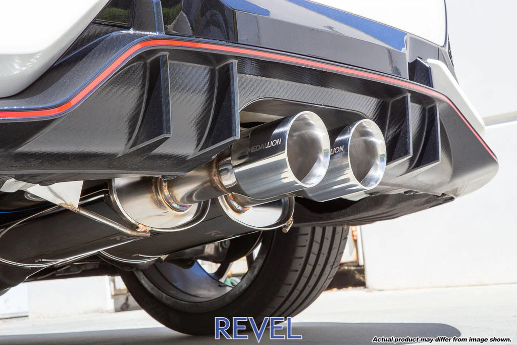 Revel Medallion Touring-S Catback Exhaust - Dual Muffler/ Dual Tip 17-19 Honda Civic Type-R-DSG Performance-USA