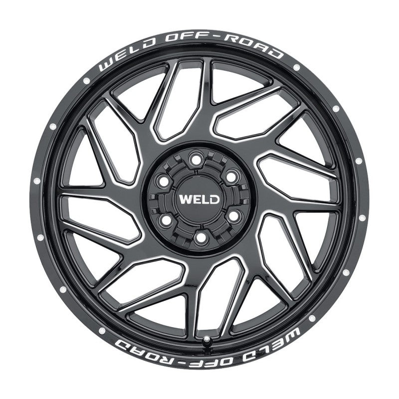 Weld Fulcrum Off-Road Wheel - 22x10 / 8x180 / +13mm Offset - Gloss Black Milled-DSG Performance-USA