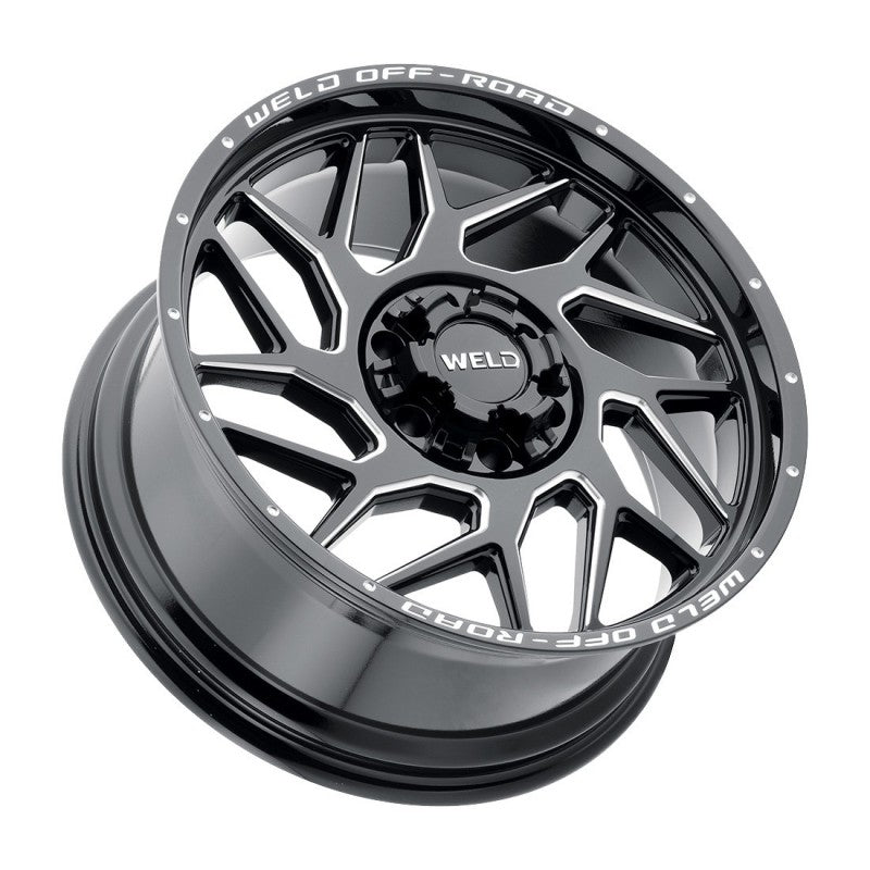 Weld Fulcrum Off-Road Wheel - 22x10 / 8x180 / +13mm Offset - Gloss Black Milled-DSG Performance-USA