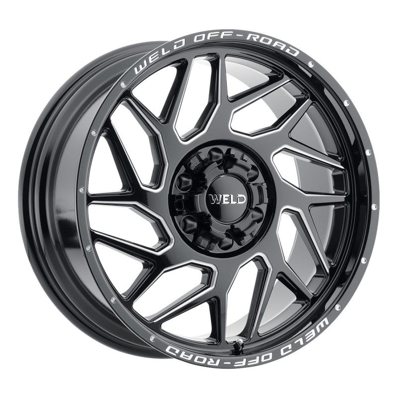 Weld Fulcrum Off-Road Wheel - 22x10 / 8x180 / +13mm Offset - Gloss Black Milled-DSG Performance-USA