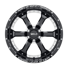 Load image into Gallery viewer, Weld Granada Six Off-Road Wheel - 20x10 / 6x139.7 / -18mm Offset - Gloss Black Milled-DSG Performance-USA